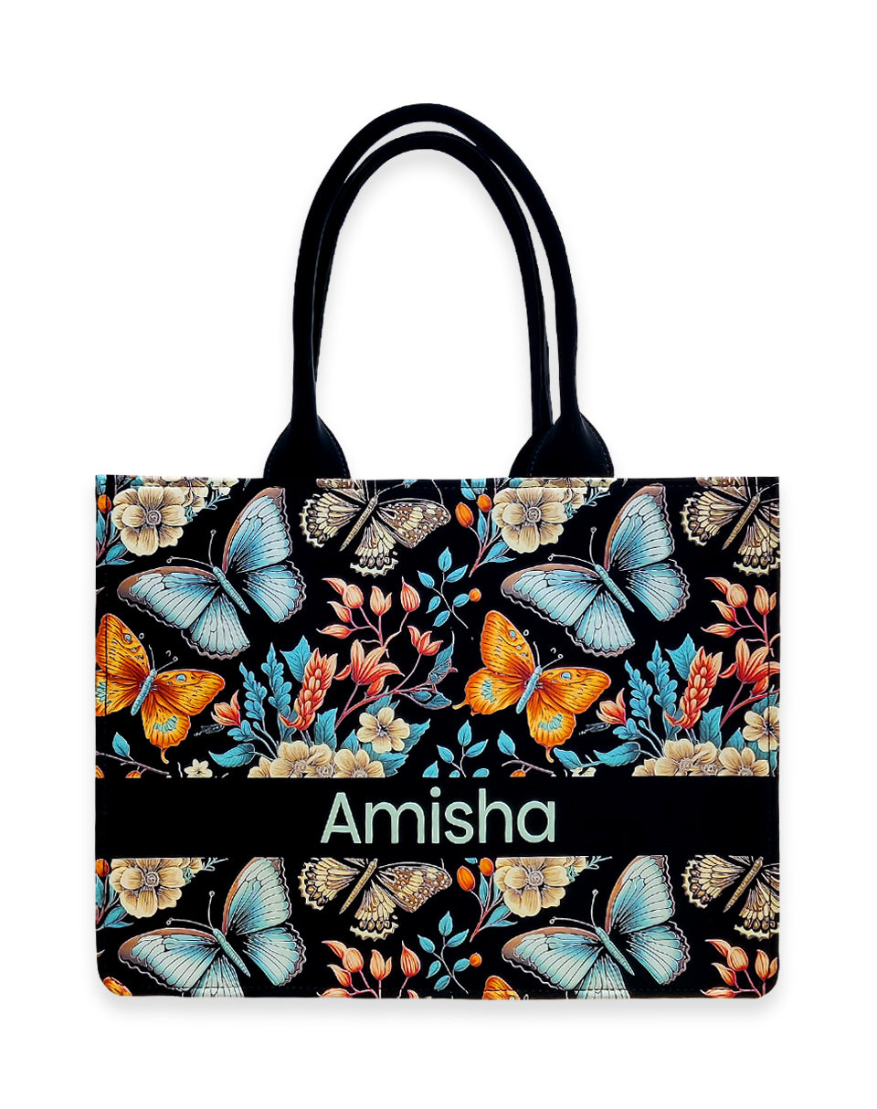Colourful Butterfly Tote Bag