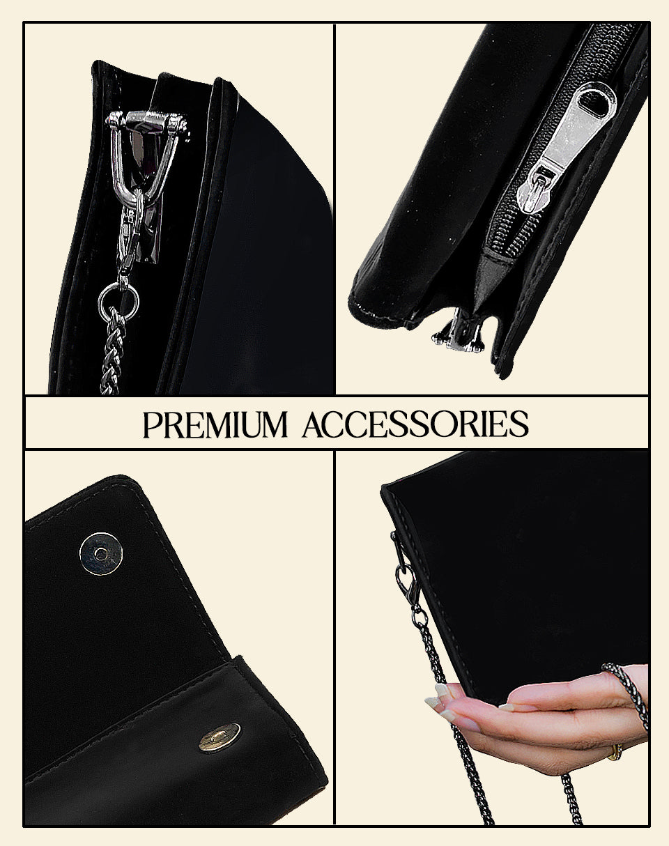 Floral Charm Wallet Clutch