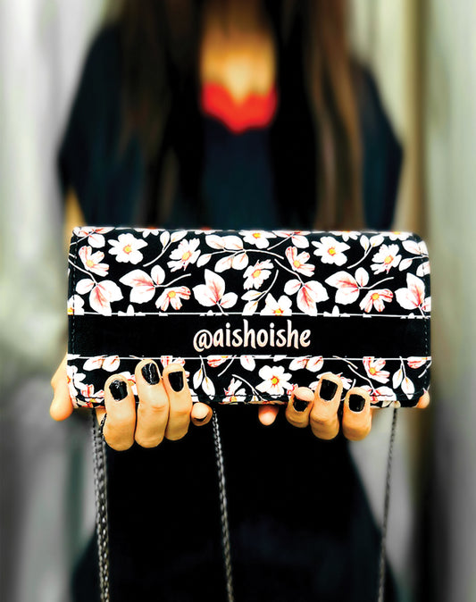 Floral Charm Wallet Clutch