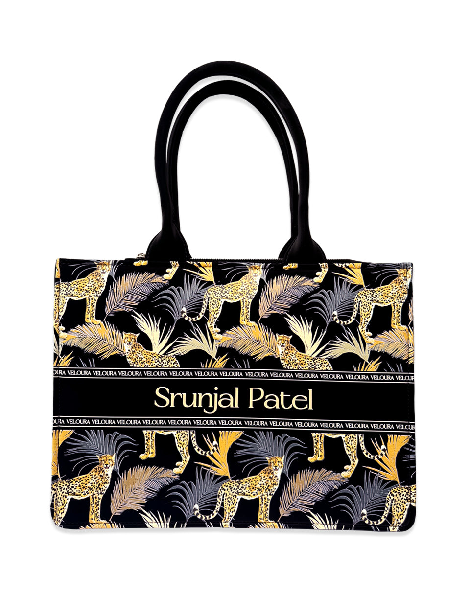 Leopard Stalked Personalized Tote Bag
