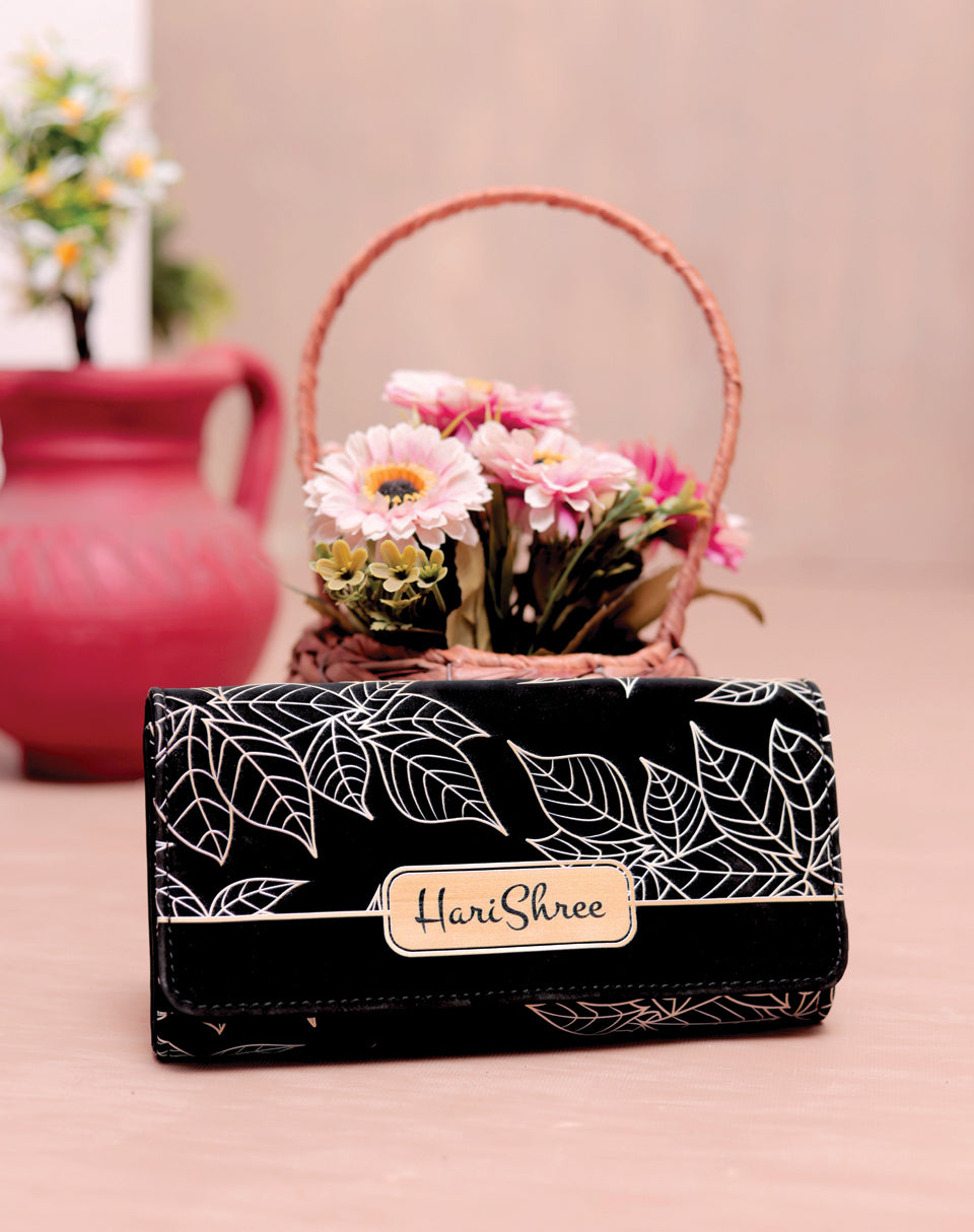 Leaf Designer Wallet Clutch