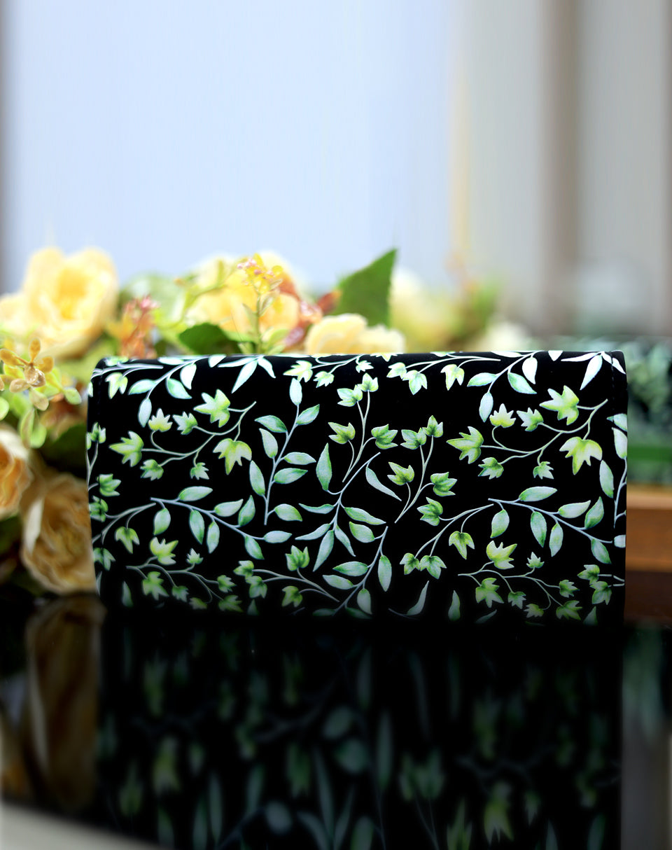 Green Grace Petal Wallet Clutch