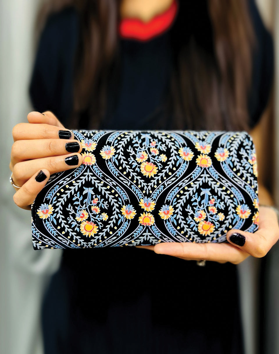 Glimmer Chic Compact Wallet Clutch