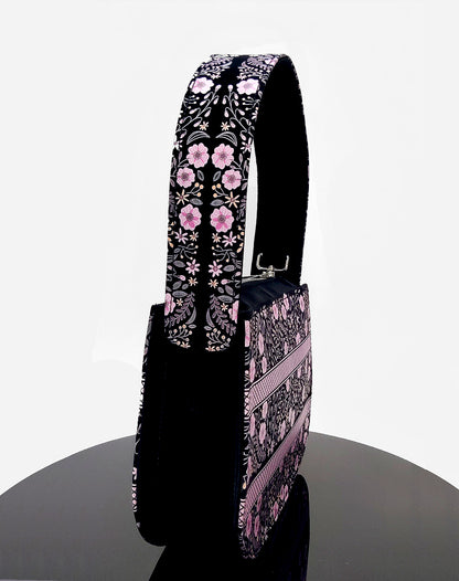 Pink Flower Elegance Sling Tote Bag