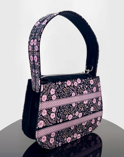 Pink Flower Elegance Sling Tote Bag