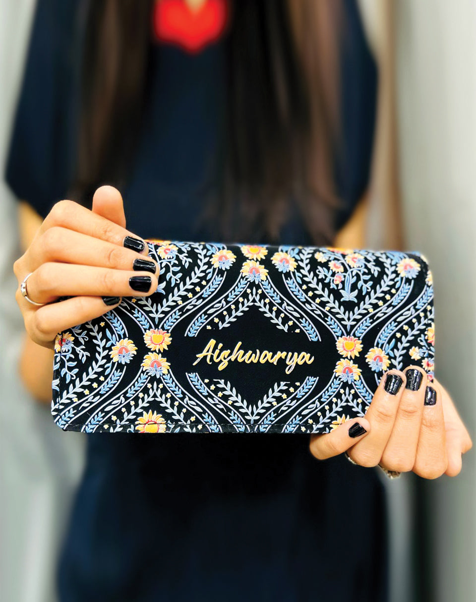 Glimmer Chic Compact Wallet Clutch