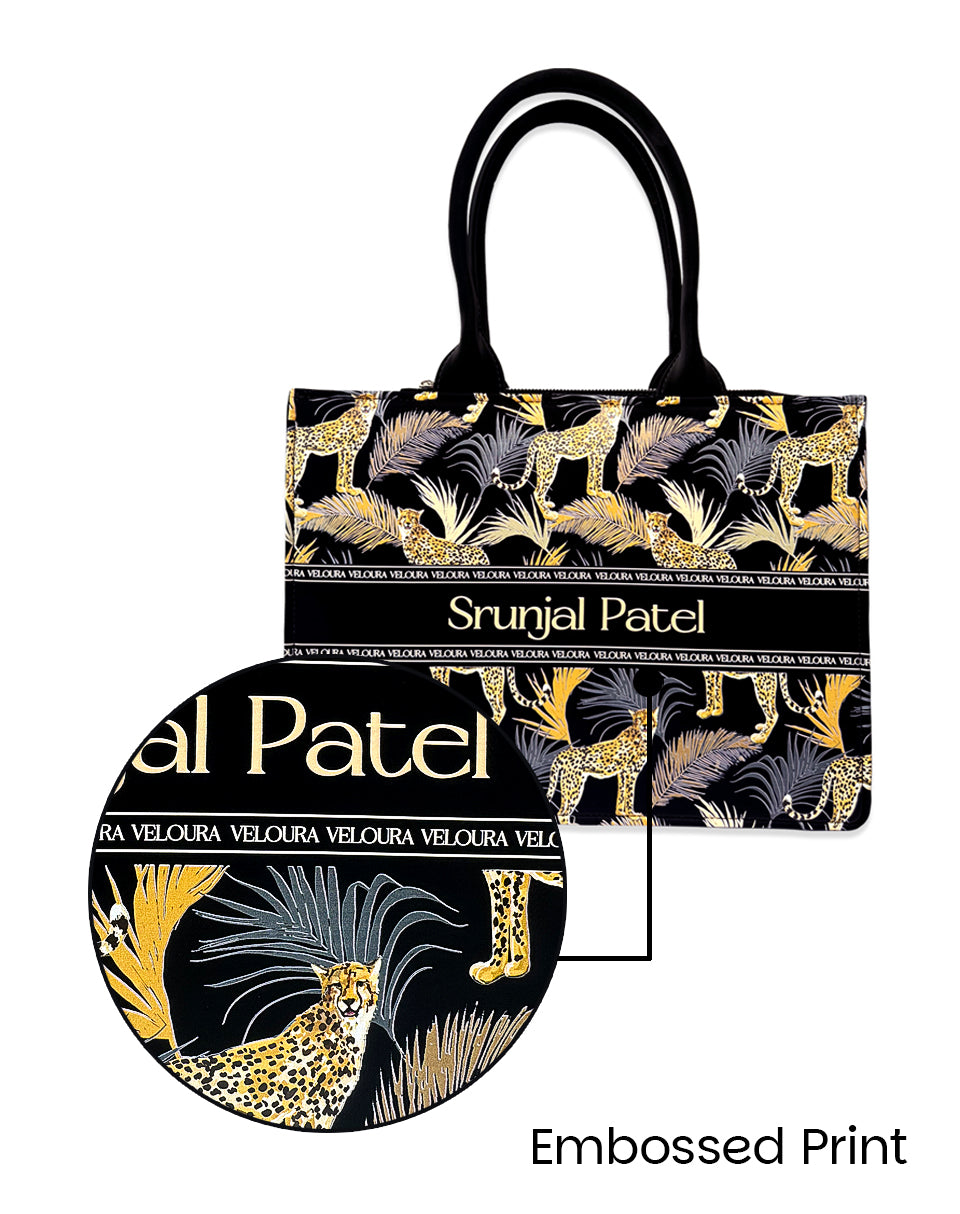 Leopard Stalked Personalized Tote Bag