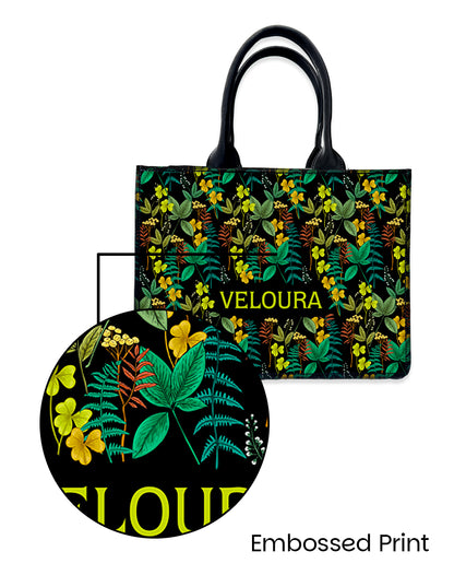 Green Leaf Lush & Flower Tote Bag
