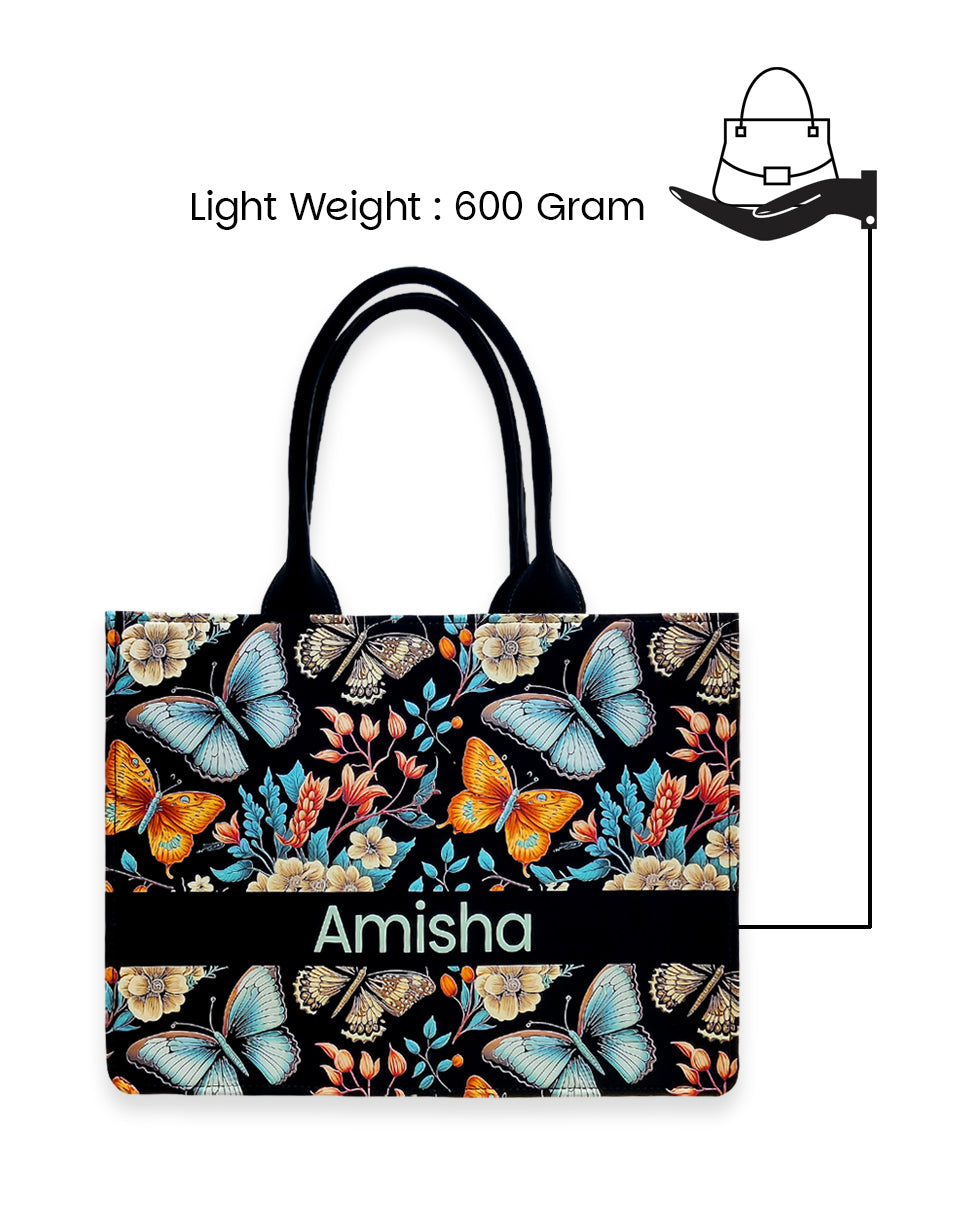 Colourful Butterfly Tote Bag
