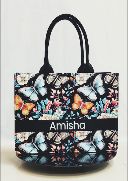 Colourful Butterfly Tote Bag